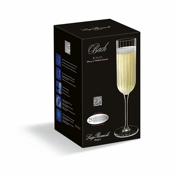 Бокал-флюте «Бах»; хр.стекло; 210мл; D=70,H=235мм