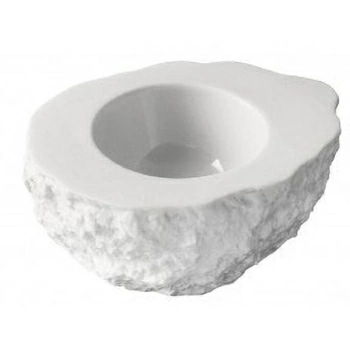 Салатник для компл. «Рока» матовый; фарфор; 35мл; H=6,L=10,B=8см; белый