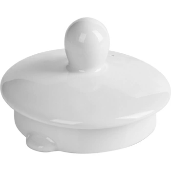 Крышка для чайника 0833 «Симплисити вайт-Хармони»; фарфор; 850мл; D=8см; белый