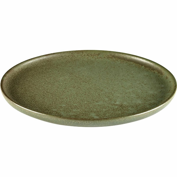 Тарелка «Серфис»; керамика; D=21,H=1.5см; зелен.
