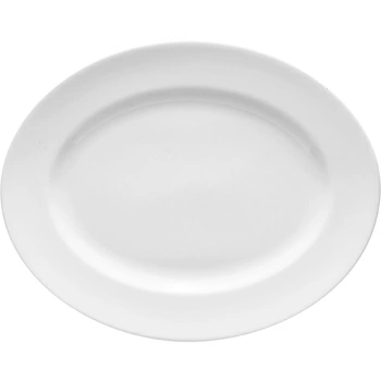 Блюдо овальное «Монако Вайт»; фарфор; H=2,L=28,B=22см; белый