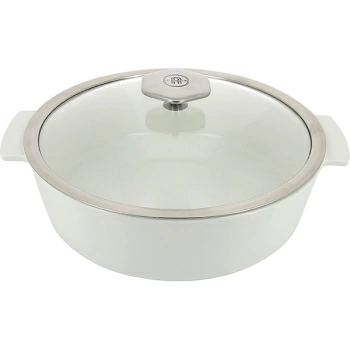 Кастрюля для запекания с крышкой «Революшн»; термост.стекло,керамика; 3.6л; D=28,H=12.5см