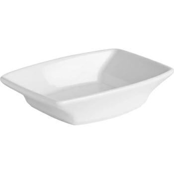 Салатник прямоугольный; фарфор; L=9.7,B=6.2см; белый