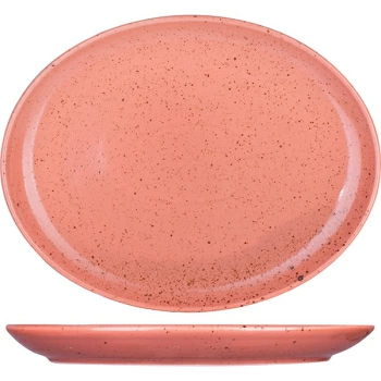 Блюдо овал. «Лайфстиль»; фарфор; L=28,B=21.5см; терракот