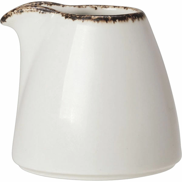 Молочник «Браун дэппл»; фарфор; 85мл; белый,коричнев.