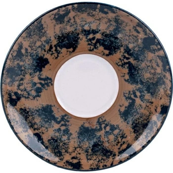 Блюдце с декором Lubiana Аида диаметр 14.5 см коричневый