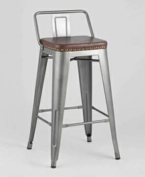 Стул полубарный TOLIX SOFT серебристый