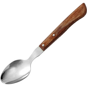 Ложка чайная; сталь нерж.,дерево; L=150мм