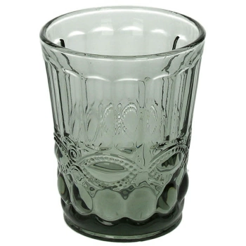 Стакан «Соланж»; стекло; 250мл; D=8,H=9.2см; серый