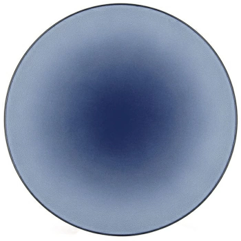 Тарелка  мелкая «Экинокс»; керамика; D=31см; синий