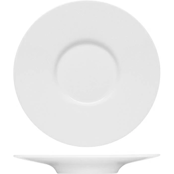 Блюдце «Пьюрити»; фарфор; D=16,H=2см; белый