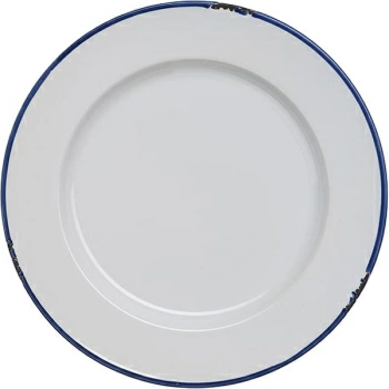 Тарелка мелкая «Эйвбери блю»; керамика; D=26,H=2.8см; белый,синий