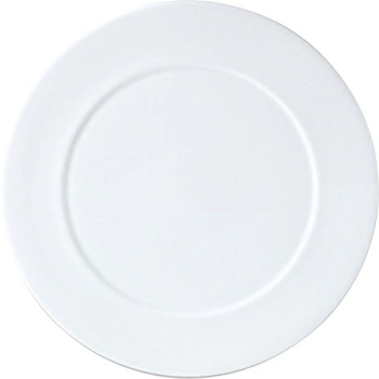 Тарелка для презентаций «Симплисити Вайт»; фарфор; D=30.5,H=1.5см; белый