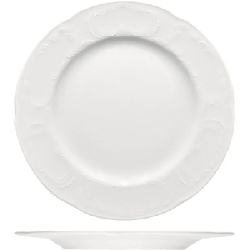 Тарелка мелкая «Моцарт»; фарфор; D=25,H=2см; белый