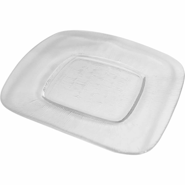 Блюдо «Клиа»; стекло; L=21,B=21см; прозр.