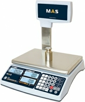 Фото Весы торговые со стойкой Mas MR1-15P Весы торговые со стойкой Mas MR1-15P