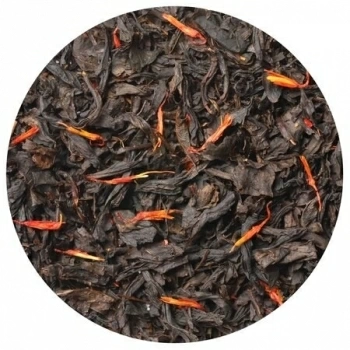 Чай ароматизированный черный крупнолистовой Земляника со сливками LBS Tea