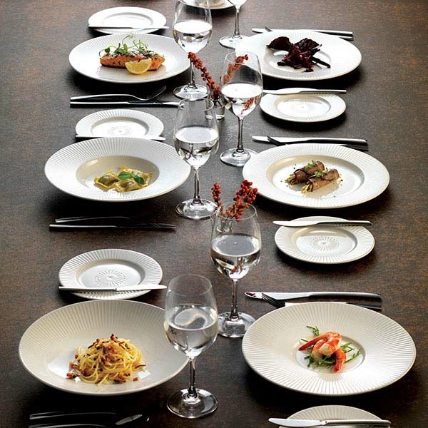 Тарелка для пасты «Уиллоу»; фарфор; D=28.5см; белый