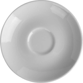 Блюдце «Аида»; фарфор; D=12,H=1см; белый