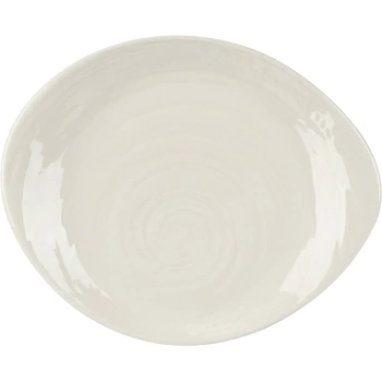 Тарелка «Скейп»; фарфор; H=3,L=30.5,B=27см; белый