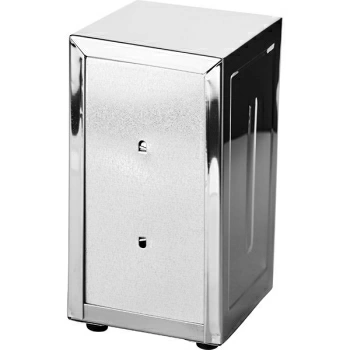 Диспенсер для салфеток; сталь нерж.; H=18см; металлич.