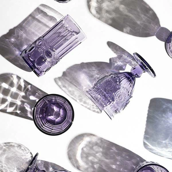 Бокал для вина; стекло; 220мл; D=85,H=140мм; фиолет.