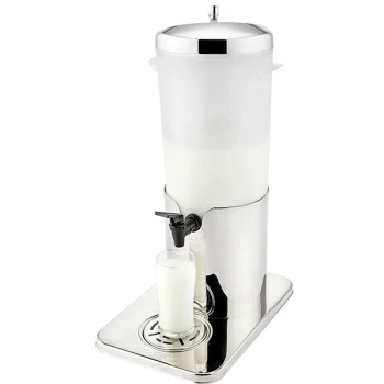 Диспенсер для молока; поликарбонат,сталь нерж.; 5л; H=51.3,L=33,B=22см