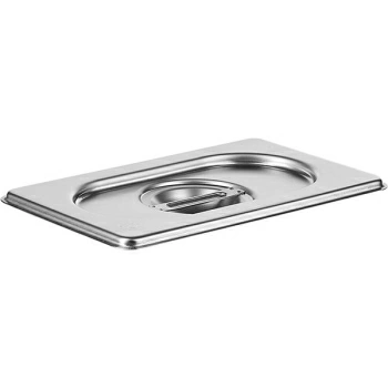 Фото Крышка для гастр-ти (1/9); сталь нерж.; H=3,L=17.6,B=10.8см; металлич. Крышка для гастр-ти (1/9); сталь нерж.; H=3,L=17.6,B=10.8см; металлич.