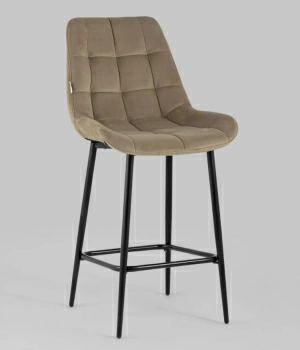 Стул полубарный Флекс велюр капучино