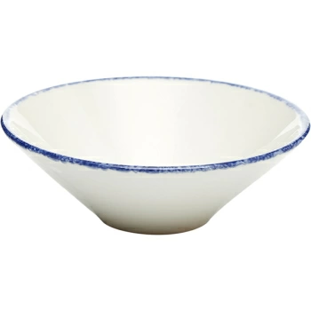 Салатник «Блю дэппл»; фарфор; D=11см; белый,синий