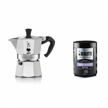 Набор Bialetti Moka Express 3 порции и кофе молотый Milano 250г