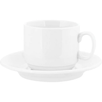 Пара чайная «Экспресс»; фарфор; 220мл; D=7.5/14.3,H=7.5см