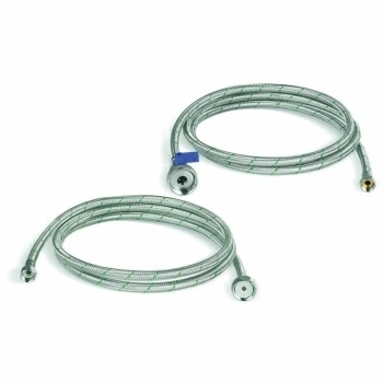 Комплект шлангов:  Вход.с запорным краном G1 - G3/8 + Вых.G3/4 - G3/8 + адаптер G1- G3/4, DN8, 2 метра, пластик