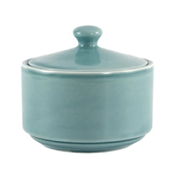 Фото Сахарница Акварель Практик 250 мл фарфор голубой Сахарница Акварель Практик 250 мл фарфор голубой