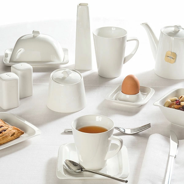 Чашка чайная «Инфинити»; фарфор; 230мл; белый