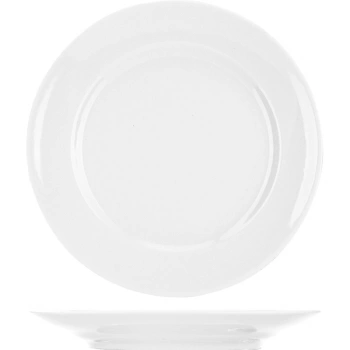 Тарелка мелкая «Идиллия»; фарфор; D=17,H=2см; белый