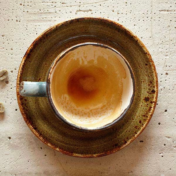 Блюдце «Крафт»; фарфор; D=11,H=1.3см; коричнев.