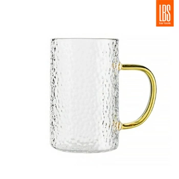 Кружка стеклянная рельефная LBS 300 мл