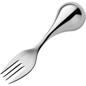 Вилка столовая для людей с огран.возможн. с шарообр.ручкой; сталь нерж.; L=140/50,B=30мм