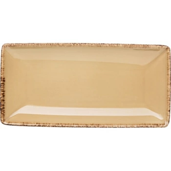 Блюдо прямоуг. «Террамеса вит»; фарфор; L=20,B=10см; бежев.