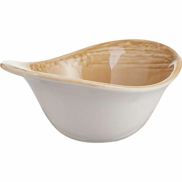 Салатник «Скейп охра»; фарфор; D=13см; бежев.