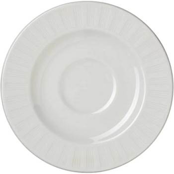 Блюдце «Эвита»; фарфор; D=12.5,H=1.5см; белый