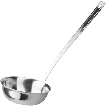 Половник; сталь нерж.; 140мл; D=8.8,L=29см; металлич.