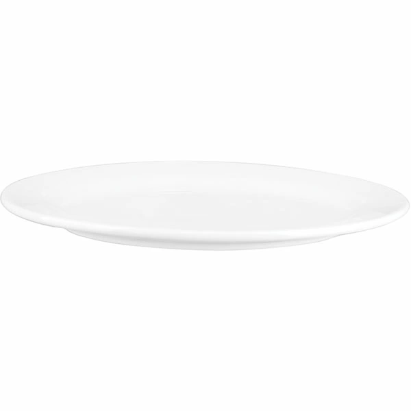 Блюдо овал. «Кунстверк»; фарфор; H=2.2,L=31,B=21.7см; белый