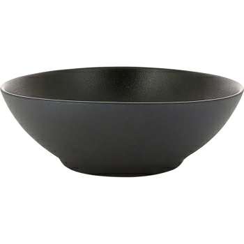 Салатник «Экинокс»; керамика; 700мл; D=19,H=6.5см; черный