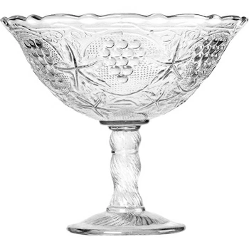 Ваза для фруктов «Пикник»; стекло; D=23.5,H=20.5см; прозр.