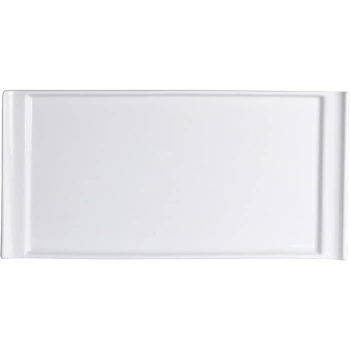 Блюдо прямоуг. «Варик»; фарфор; L=30,B=14.5см; белый