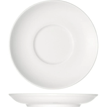 Блюдце «Опшенс»; фарфор; D=18,H=1.8см; белый