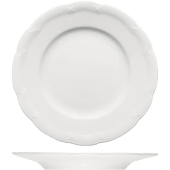 Тарелка мелкая «Штутгарт»; фарфор; D=30,H=3см; белый