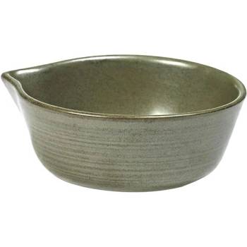 Соусник «Серфис»; керамика; D=11,H=4.5см; зелен.